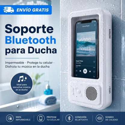 Soporte de celular con altavoz