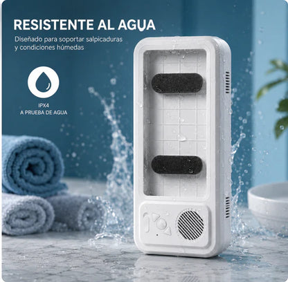 Soporte de celular con altavoz
