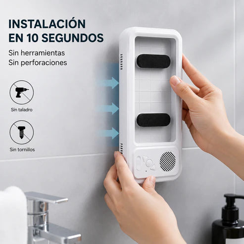 Soporte de celular con altavoz