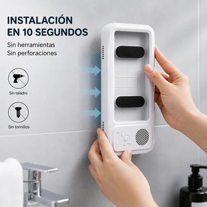 Soporte de celular con altavoz